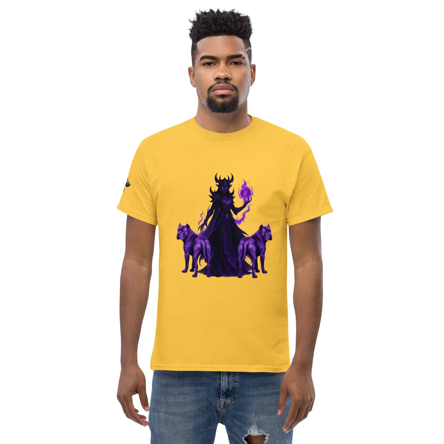 T-shirt classique adulte unisexe jaune fantastique Cane Corso