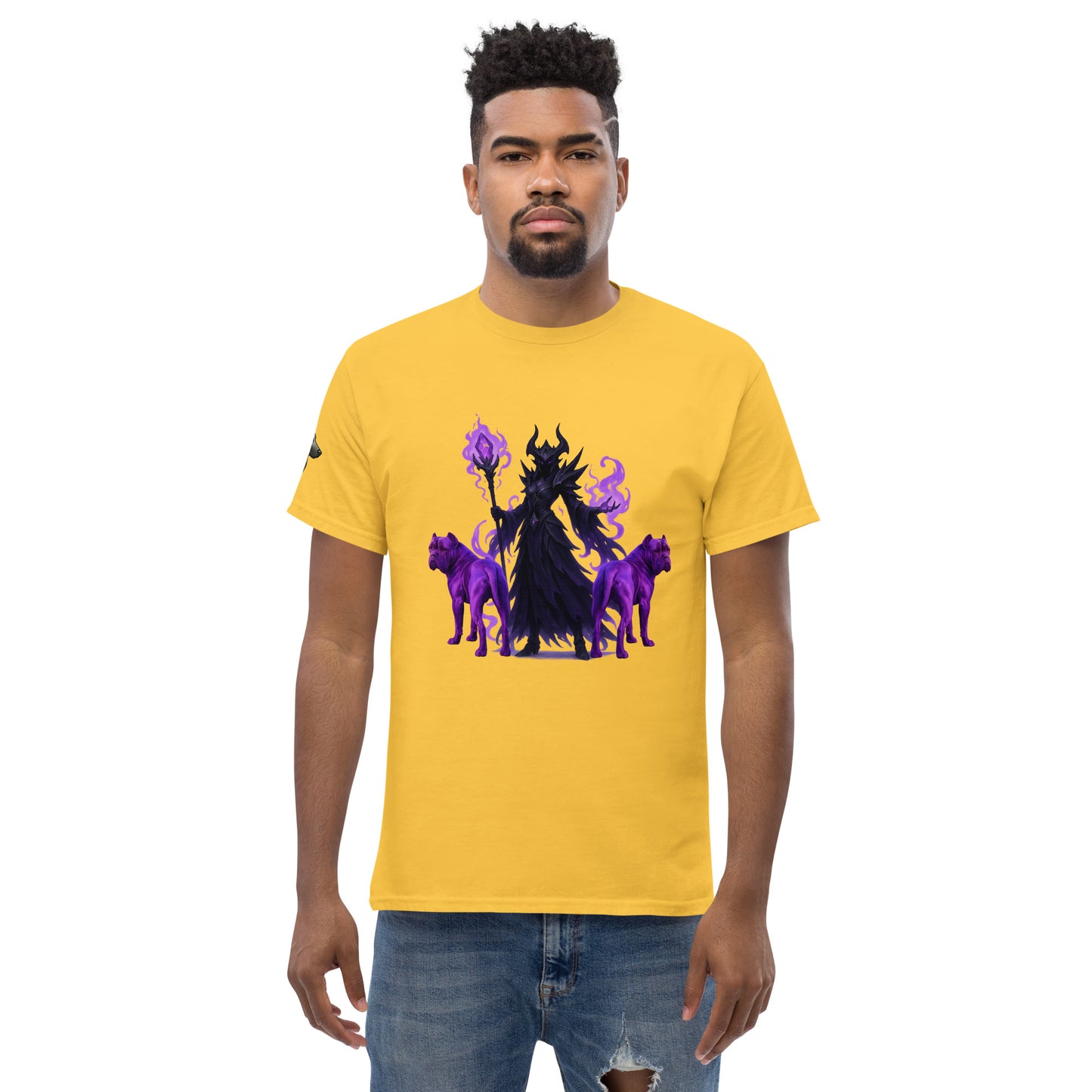 T-shirt classique adulte unisexe jaune fantastique Cane Corso