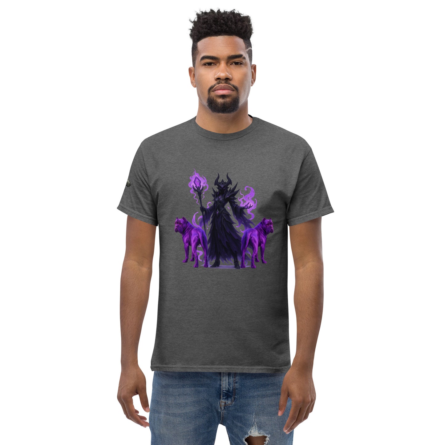 T-shirt classique adulte unisexe gris fantastique Cane Corso