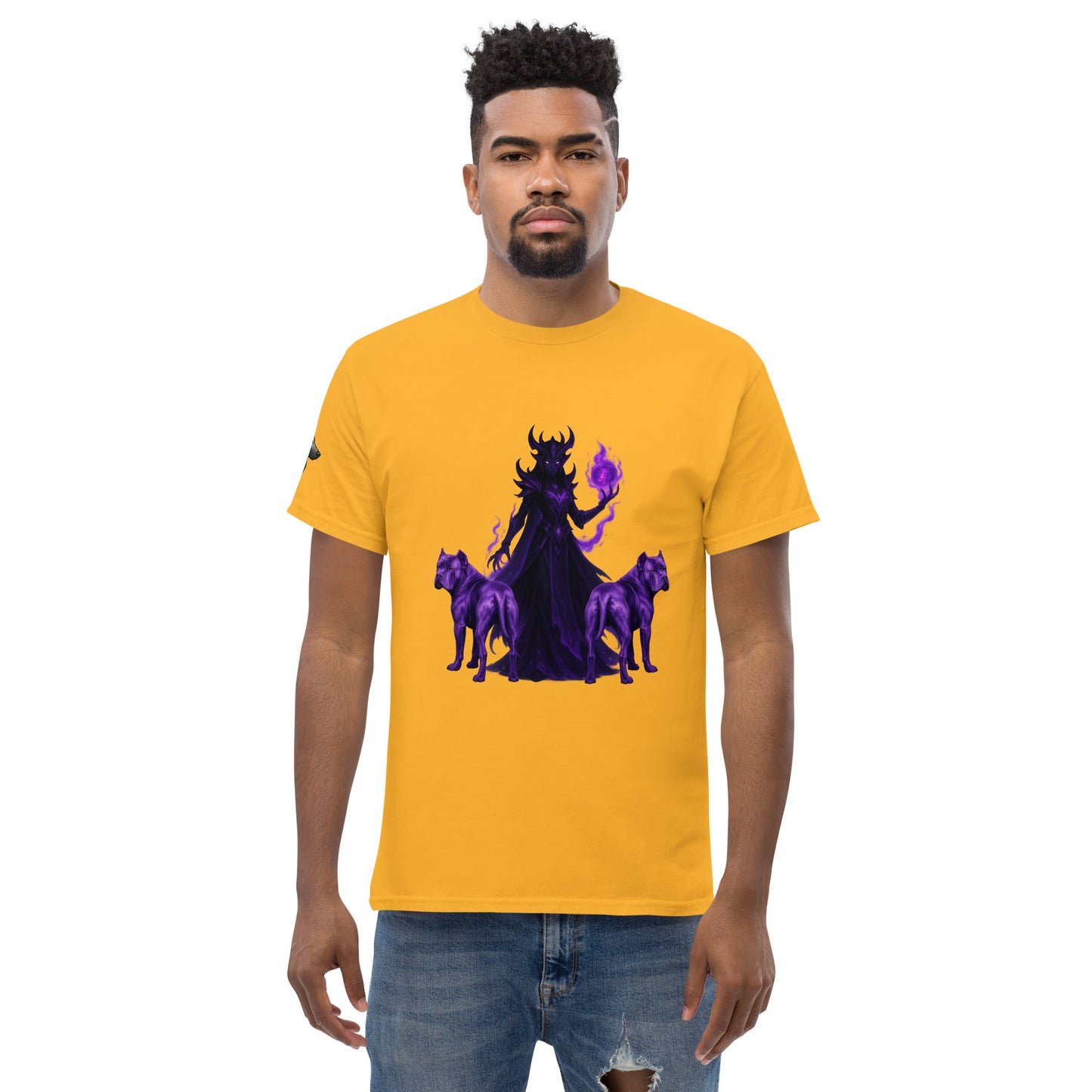 T-shirt classique adulte unisexe jaune fantastique Cane Corso