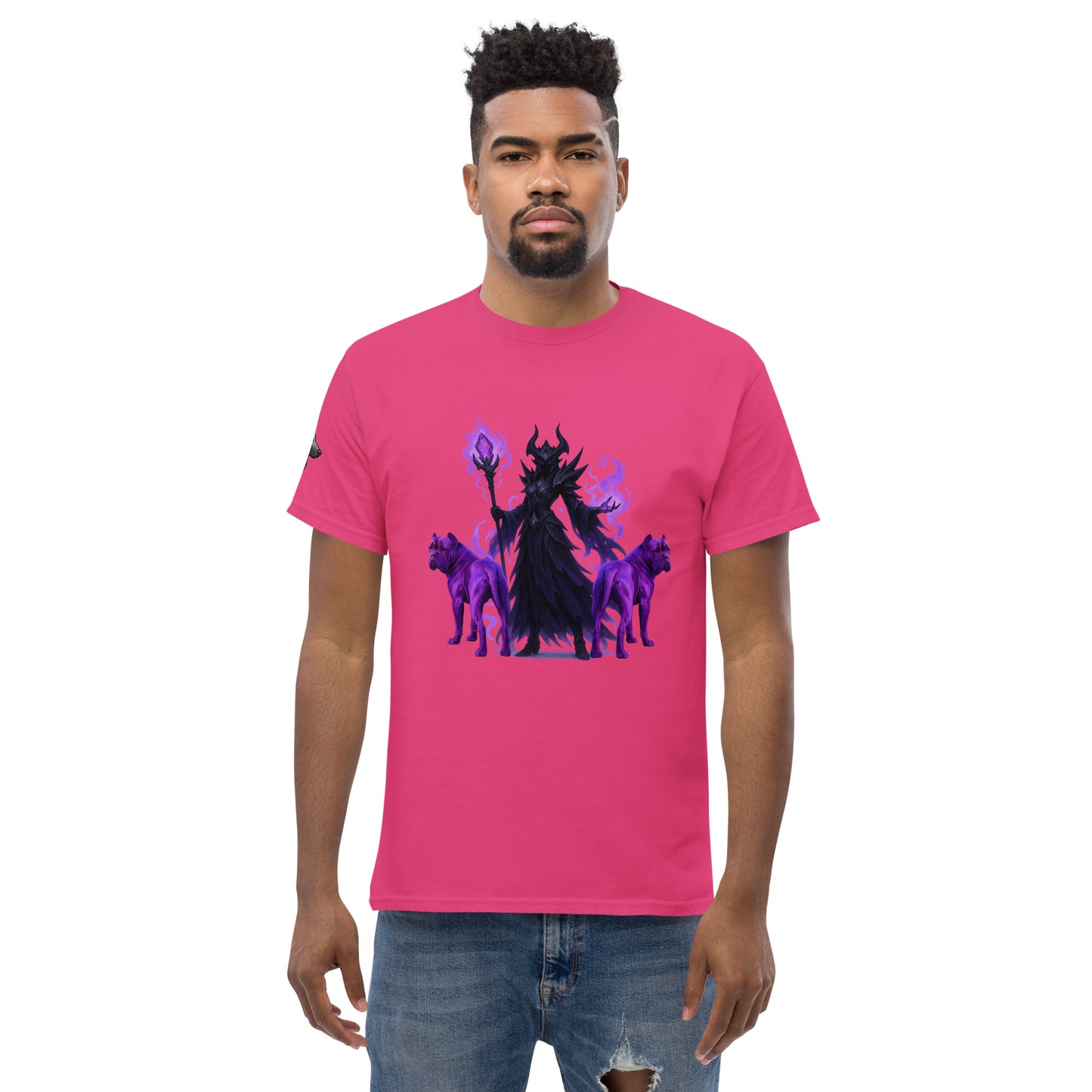 T-shirt classique adulte unisexe rose fantastique Cane Corso