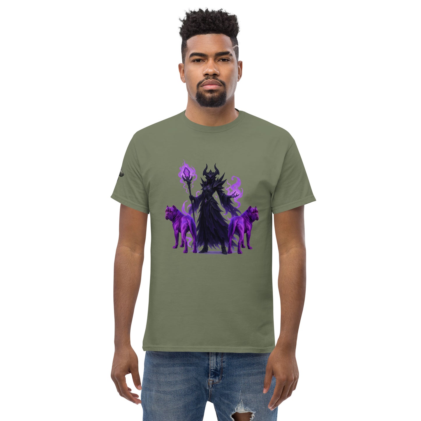 T-shirt classique adulte unisexe vert fantastique Cane Corso