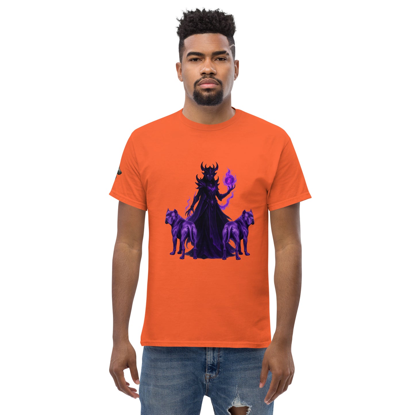 T-shirt classique adulte unisexe orange fantastique Cane Corso