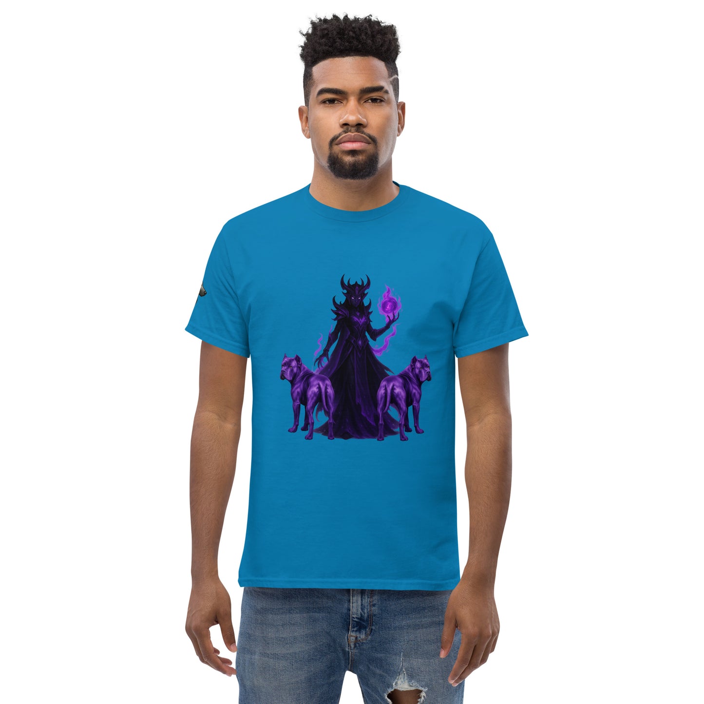 T-shirt classique adulte unisexe bleu fantastique Cane Corso