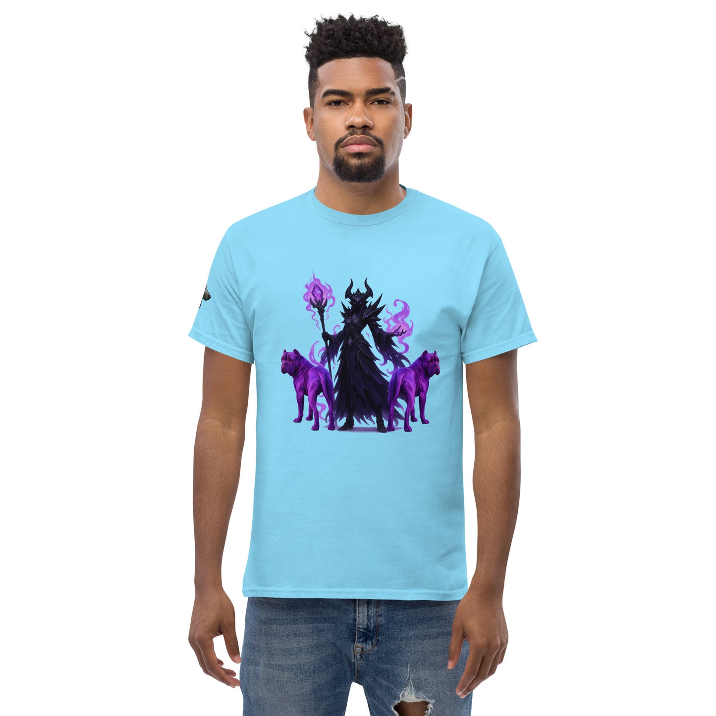 T-shirt classique adulte unisexe bleu fantastique Cane Corso