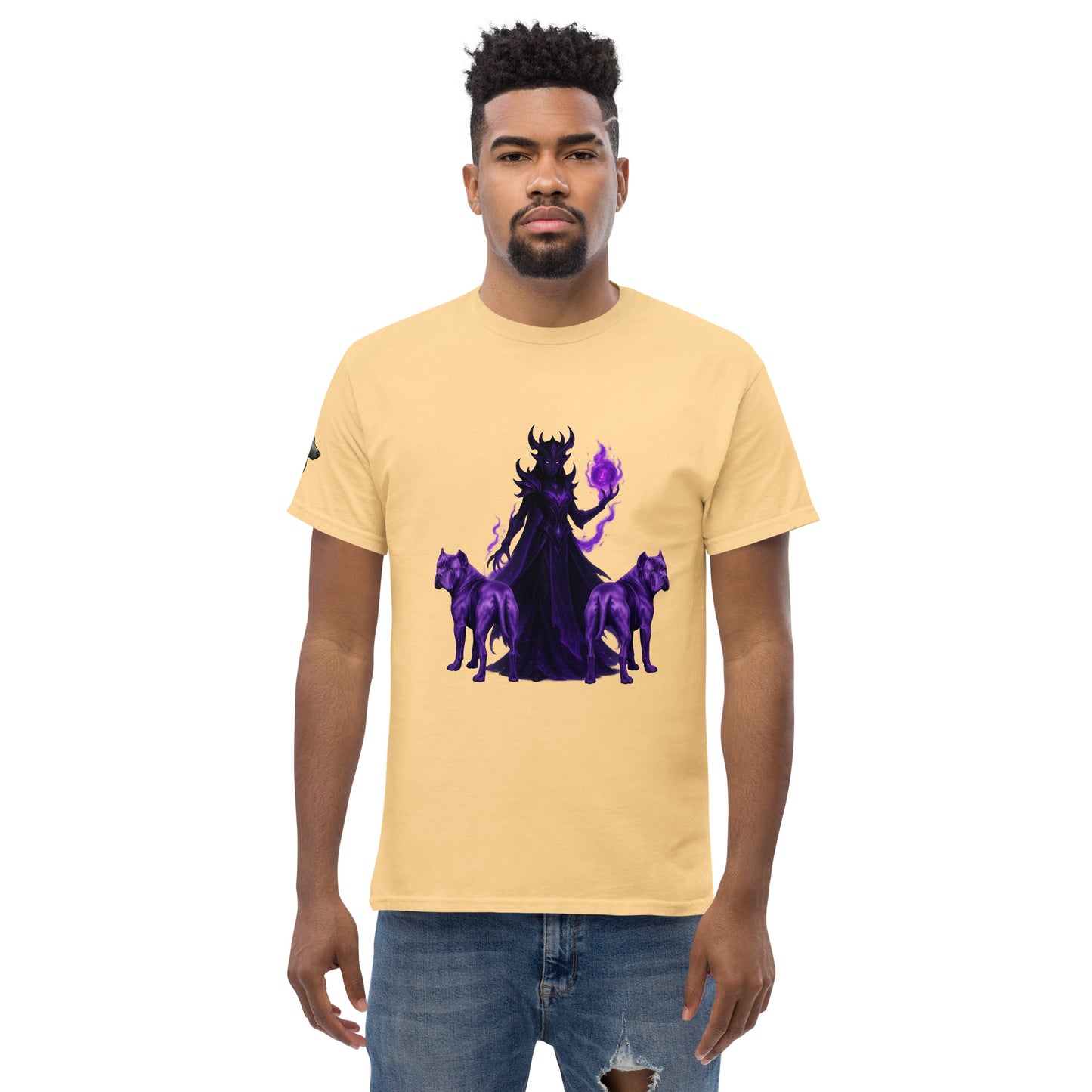 T-shirt classique adulte unisexe jaune fantastique Cane Corso