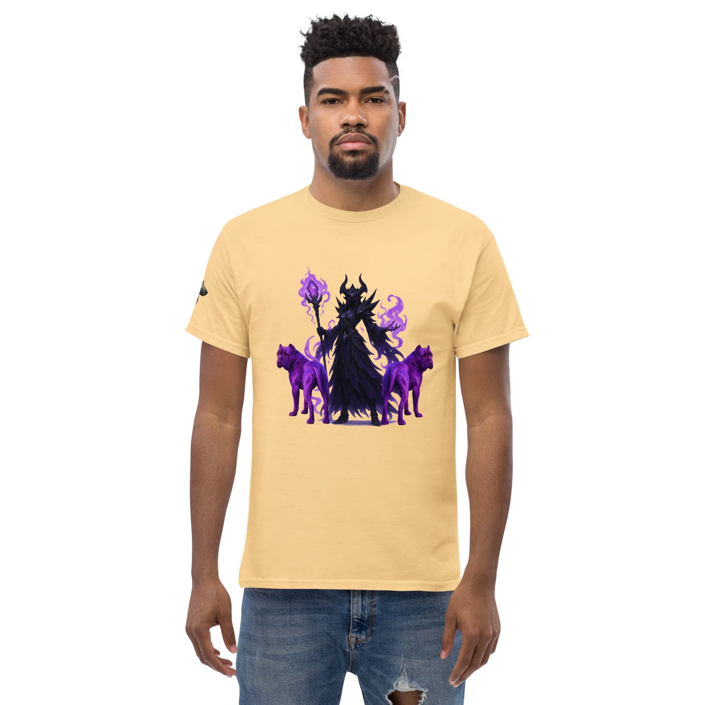 T-shirt classique adulte unisexe jaune fantastique Cane Corso