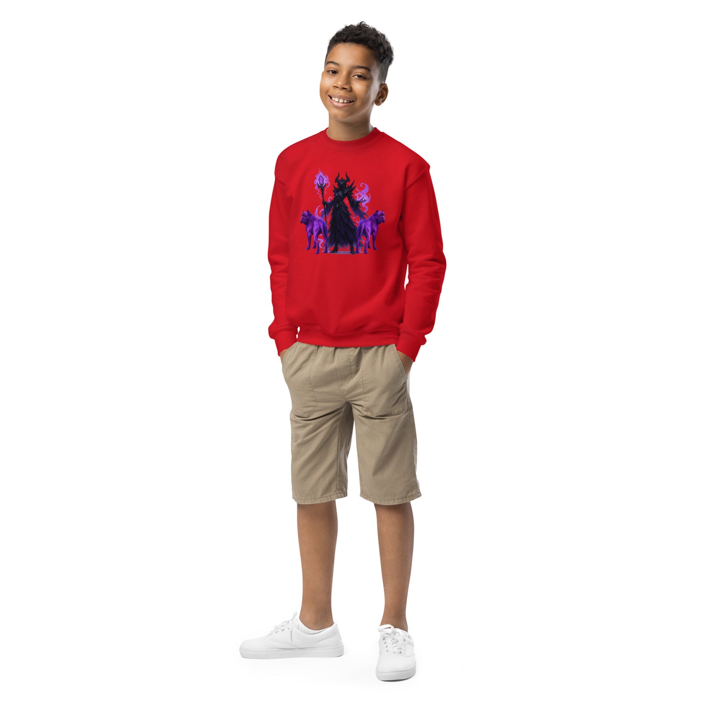 Sweat classique enfant unisexe rouge Fantastique Cane Corso