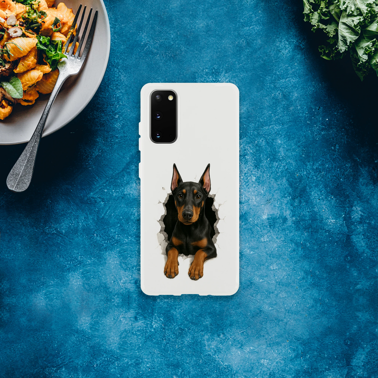 Coque pour Samsung Galaxy S Dobermann trou mur2