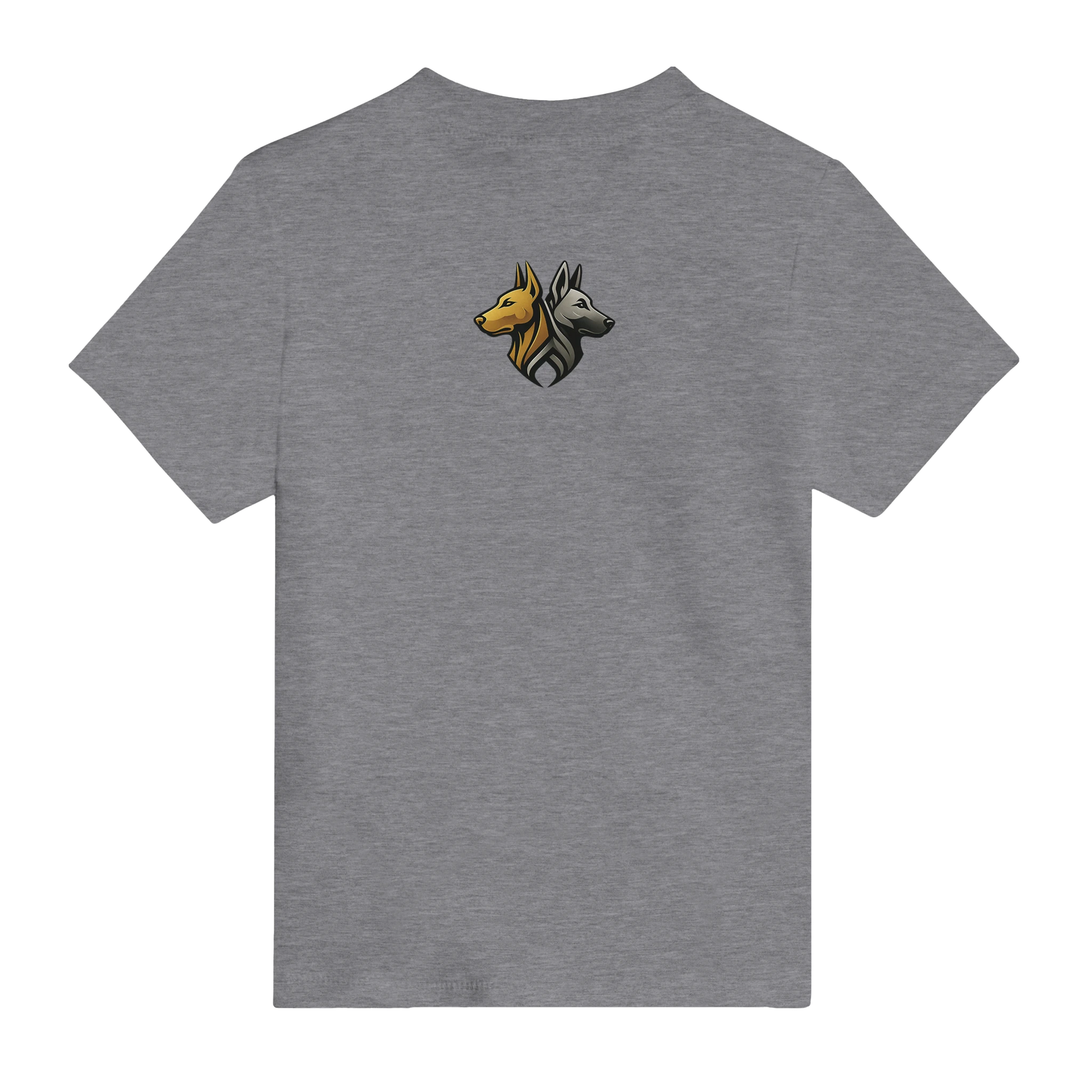 T-shirt bébé gris coton manches courtes Dobermann logo MolossDesign