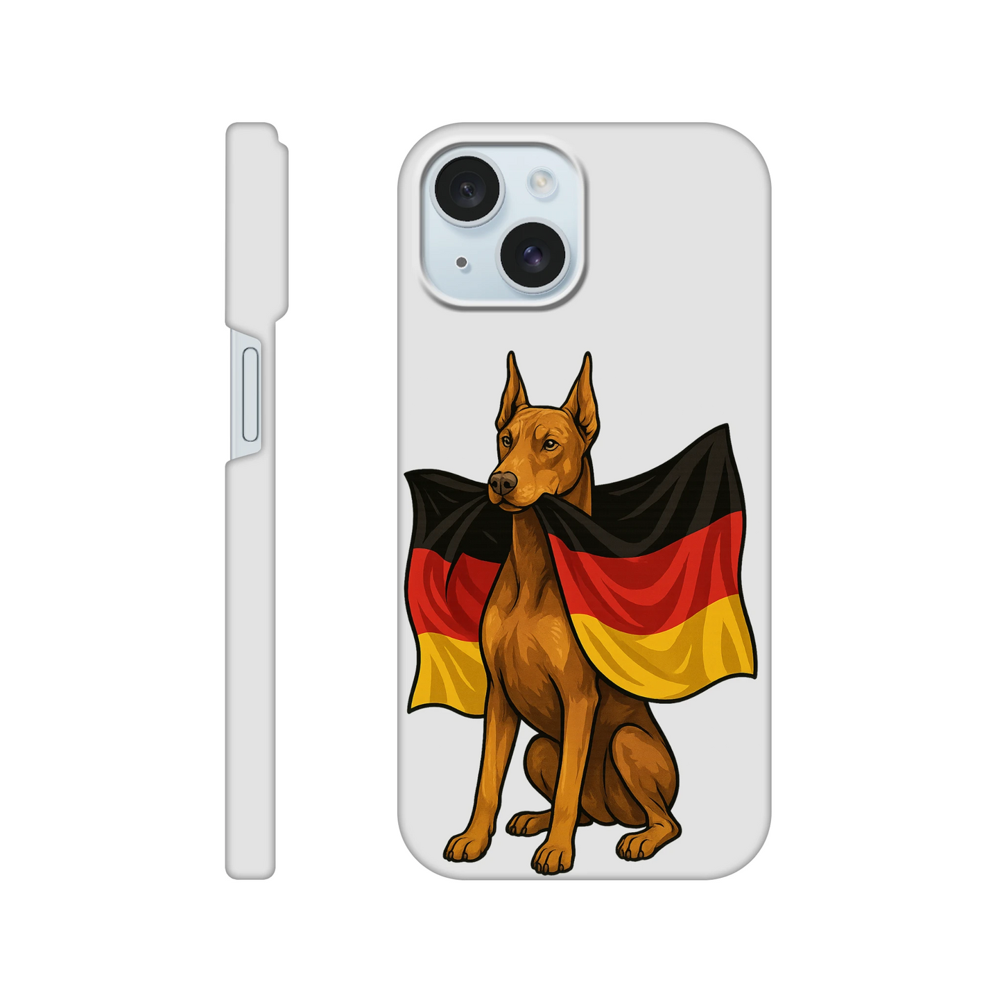 Coque de téléphone pour Iphone Dobermann et drapeau allemand MolossDesign