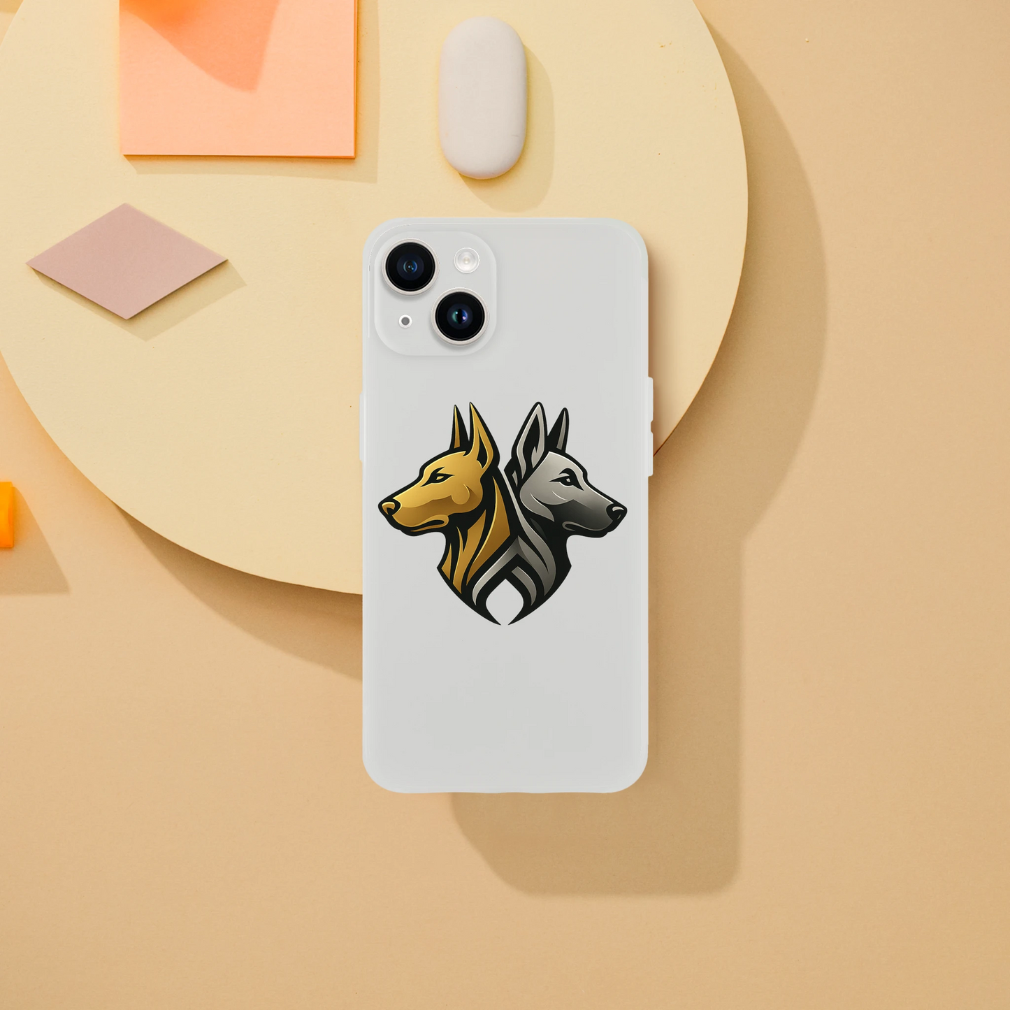 Coque transparente pour Iphone avec logo de la marque MolossDesign