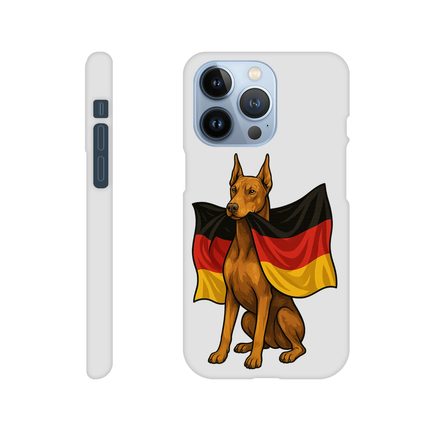Coque de téléphone pour Iphone Dobermann et drapeau allemand MolossDesign