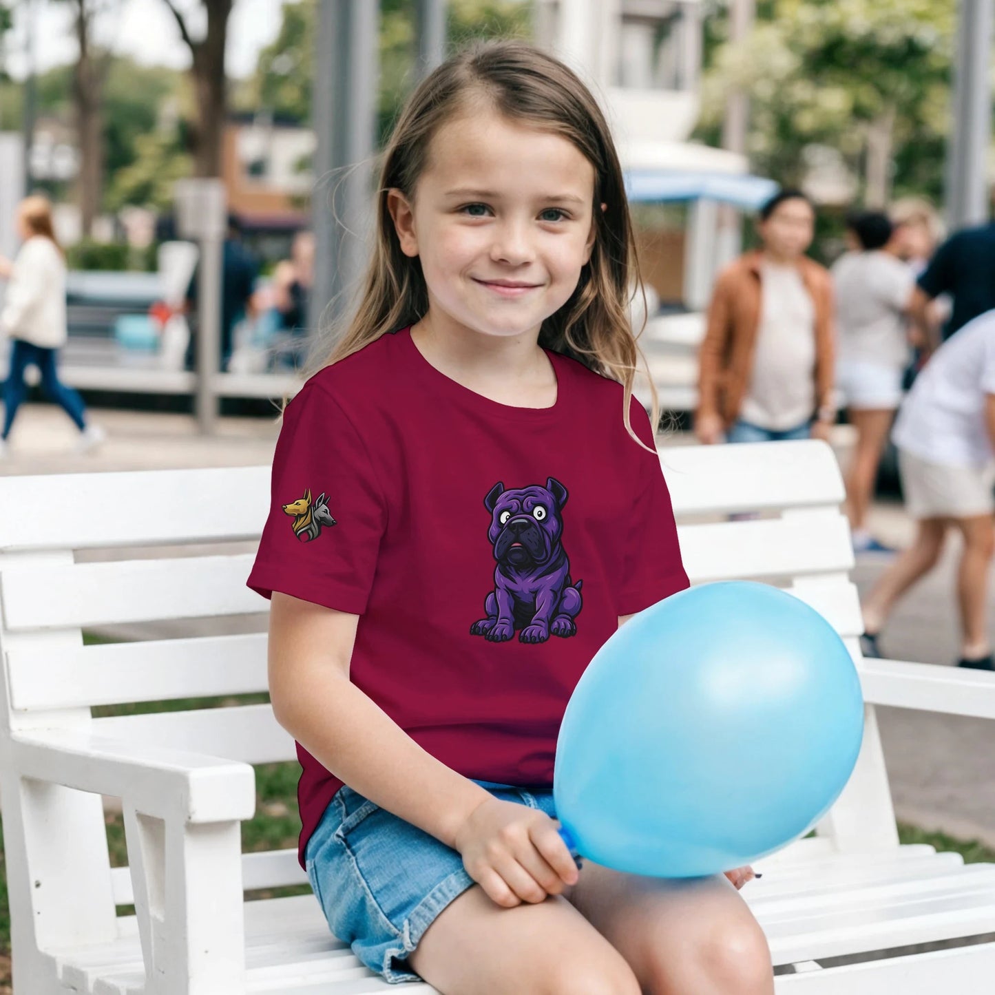 T-shirt enfant classique ras du cou Cane Corso humour 1  avec logo sur manche droite MolossDesign