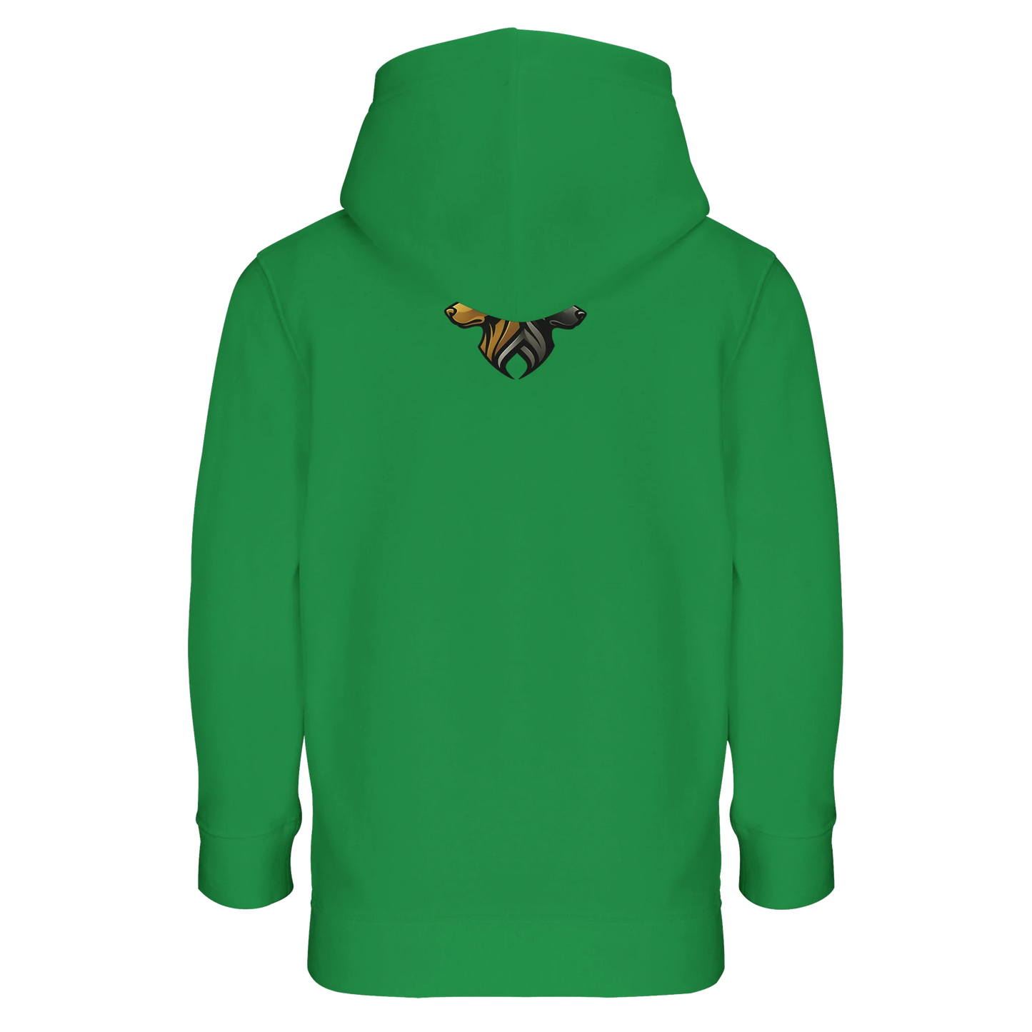 Sweat-shirt à capuche enfant mélange recyclé Dobermann humour2 avec logo sur le dos MolossDesign