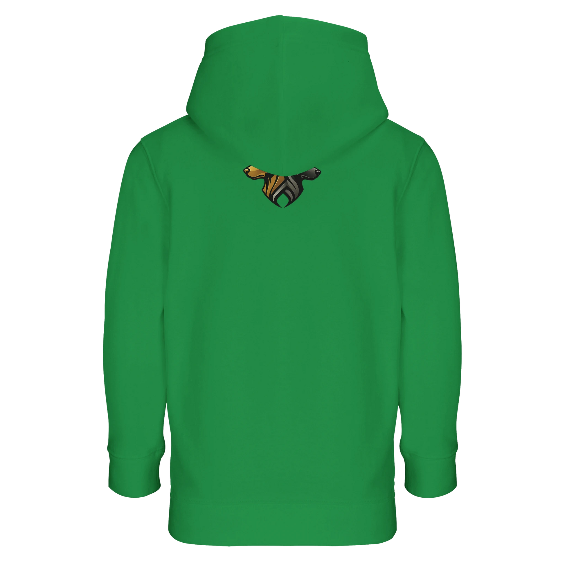 Sweat-shirt à capuche enfant mélange recyclé Dobermann humour2 avec logo sur le dos MolossDesign