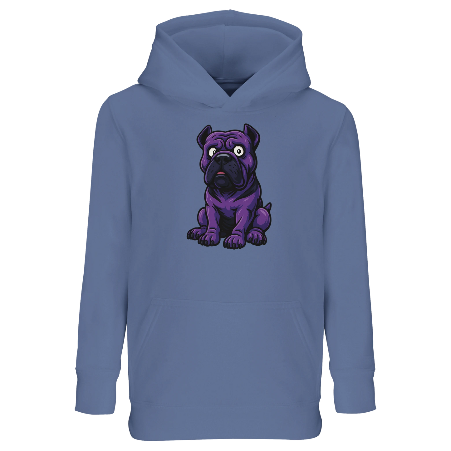 Sweat-shirt à capuche enfant bleu Cane Corso humour