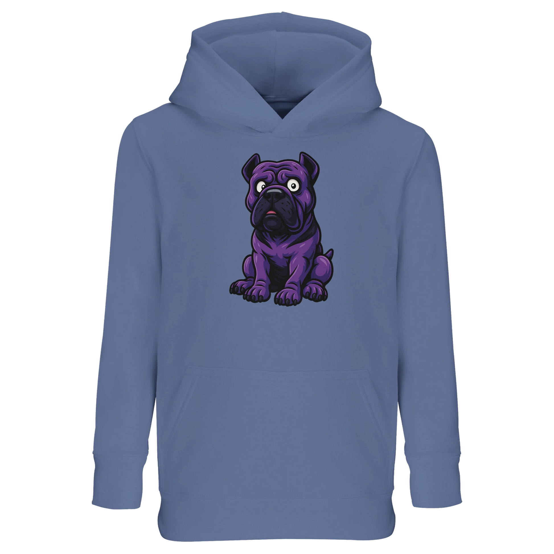 Sweat-shirt à capuche enfant bleu Cane Corso humour