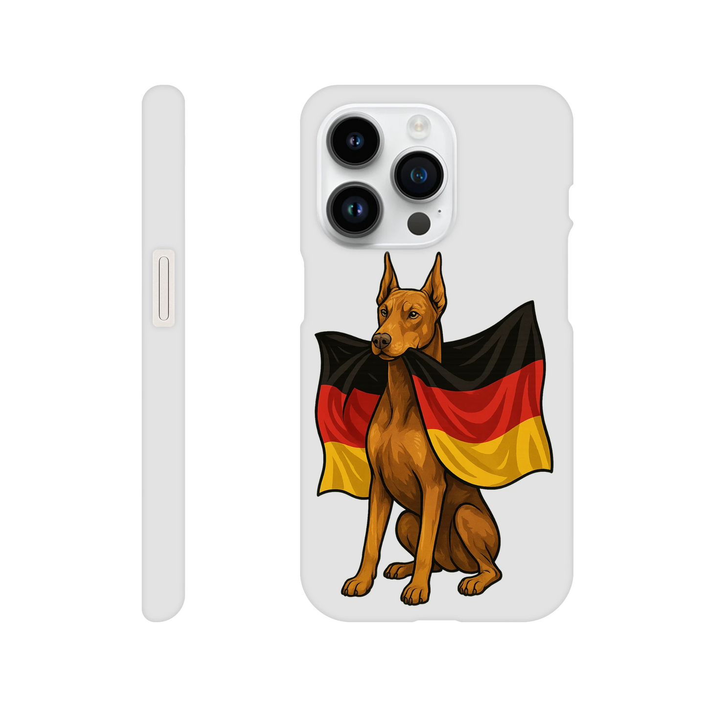Coque de téléphone pour Iphone Dobermann et drapeau allemand MolossDesign