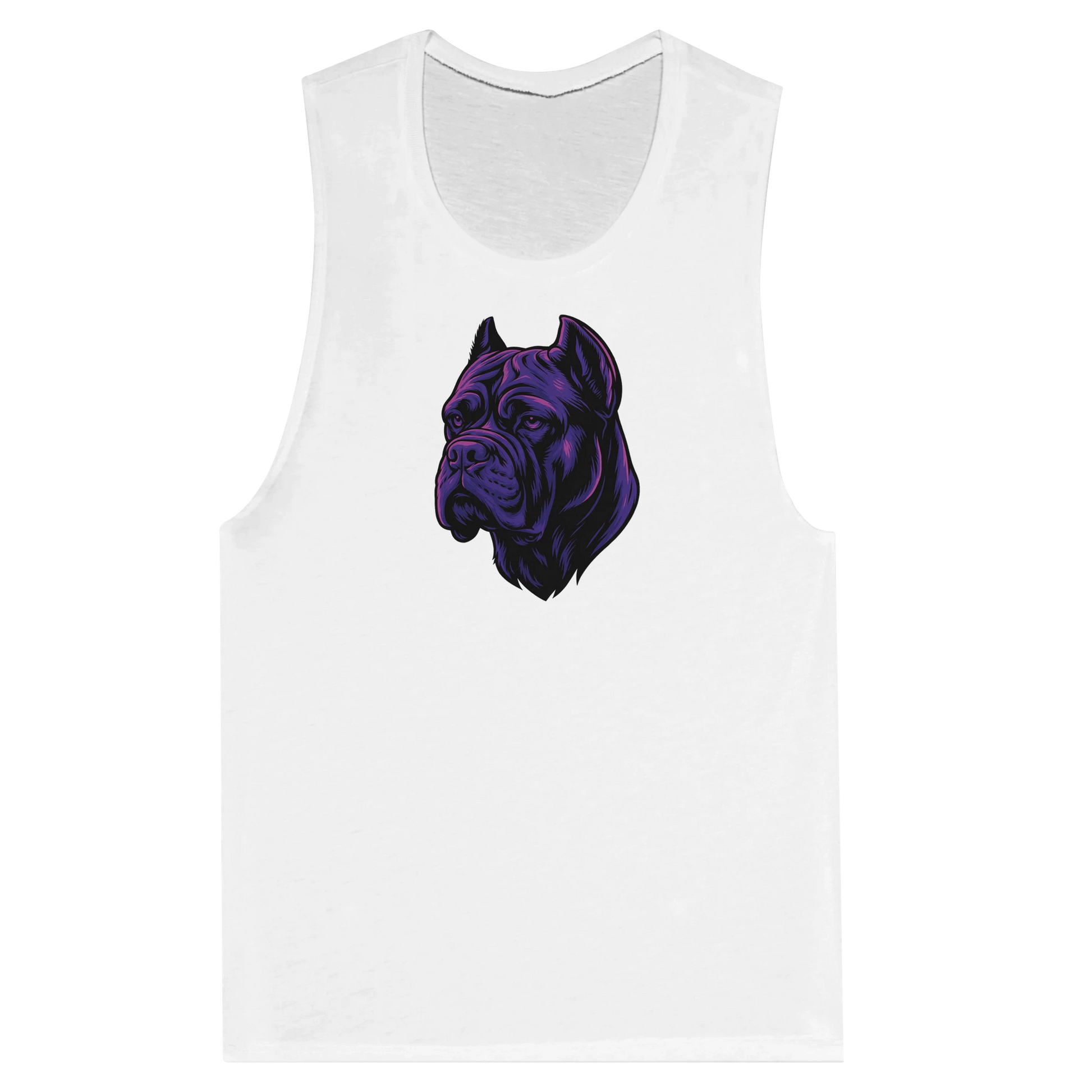 Débardeur pour femme blanc tête Cane Corso