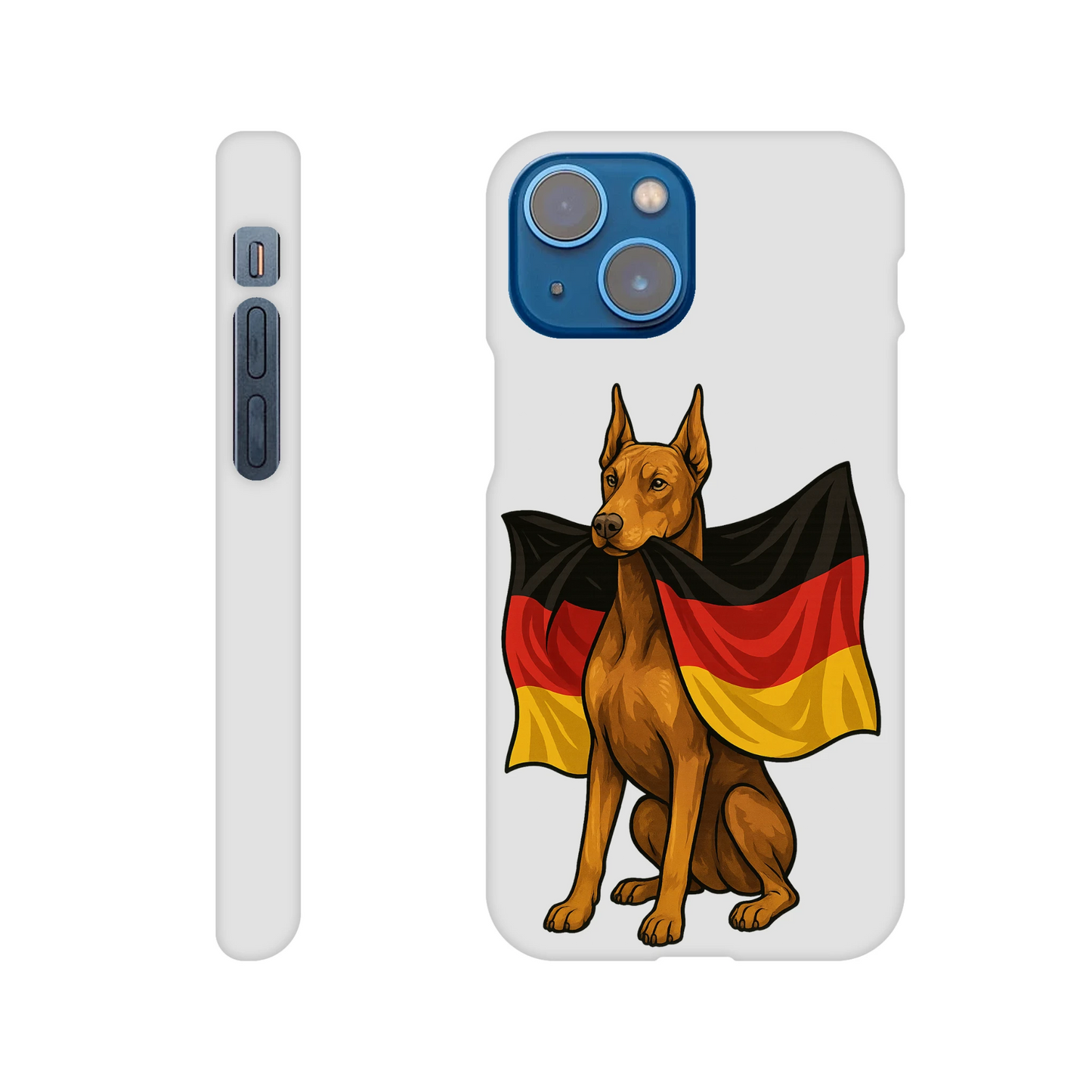 Coque de téléphone pour Iphone Dobermann et drapeau allemand MolossDesign
