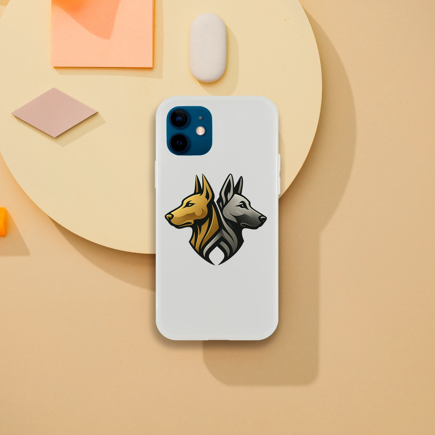 Coque transparente pour Iphone avec logo de la marque MolossDesign