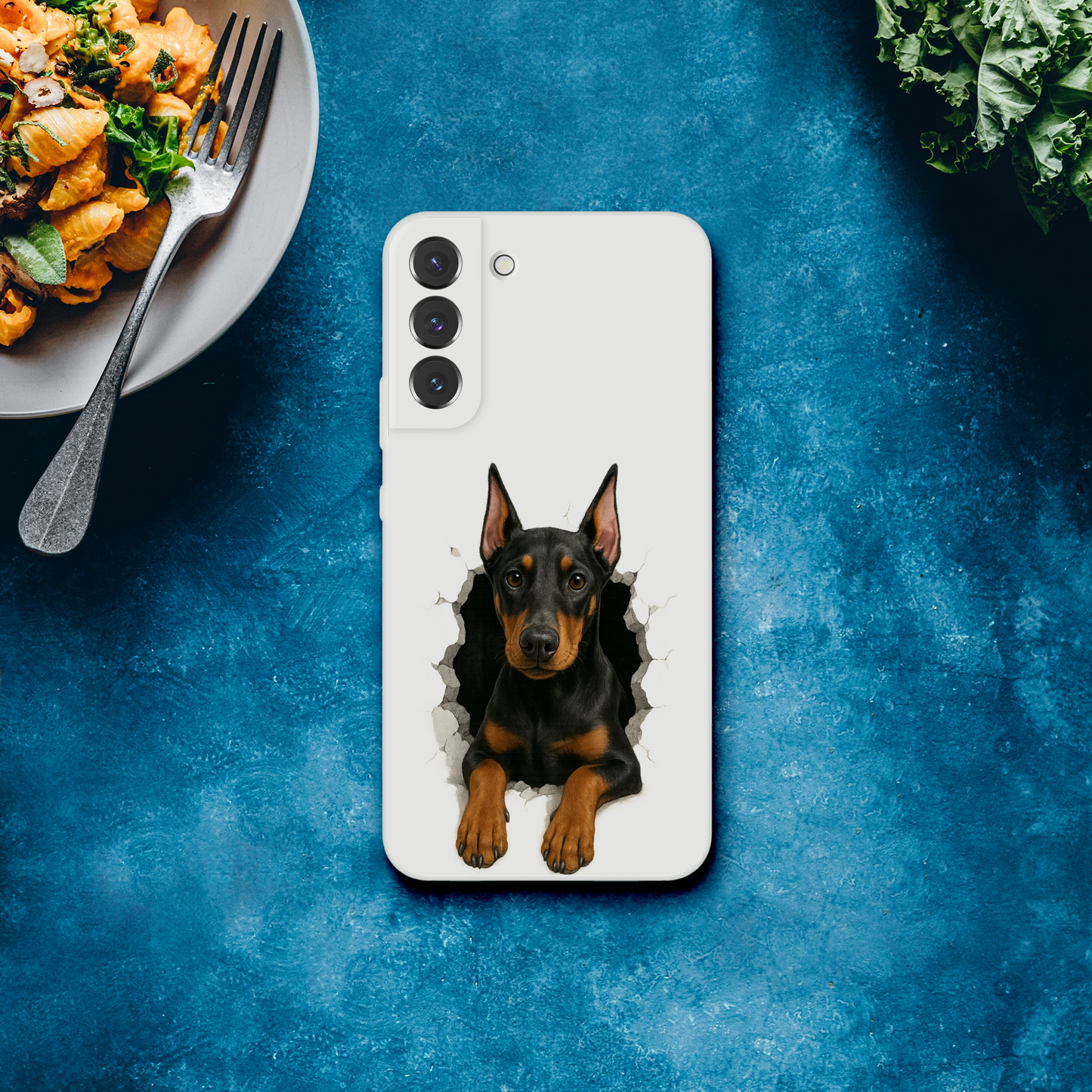 Coque pour Samsung Galaxy S Dobermann trou mur2