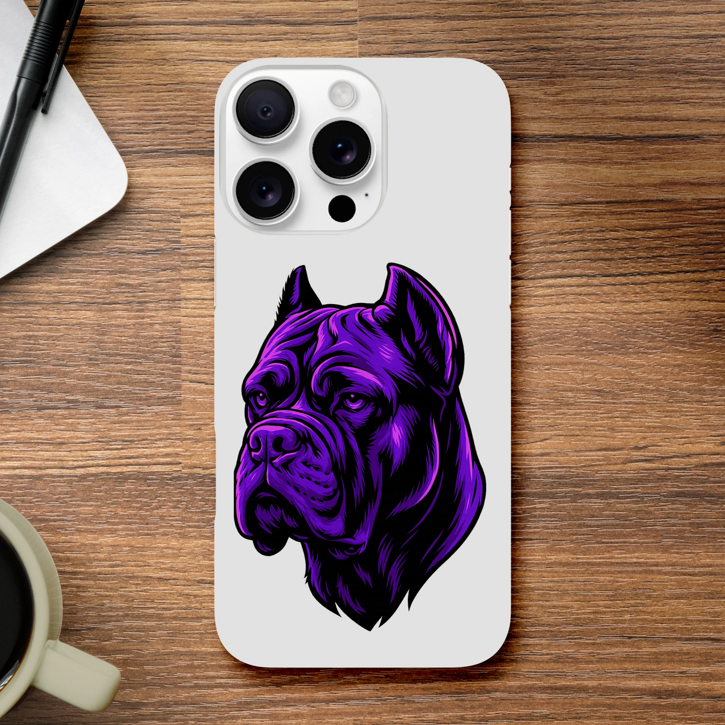 Coque de téléphone pour Iphone tête Cane Corso 1 MolossDesign