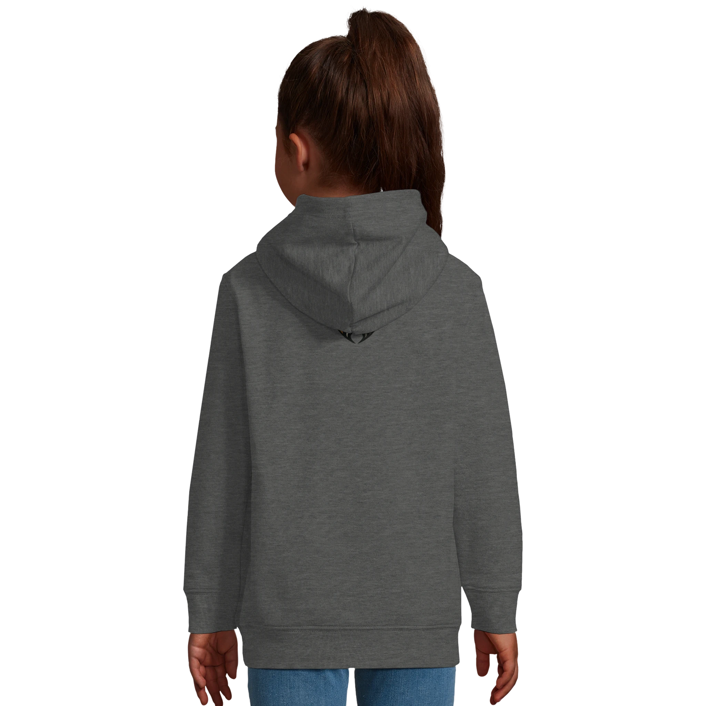 Sweat-shirt enfant mélange recyclé Cane Corso 2 avec logo sur le dos MolossDesign