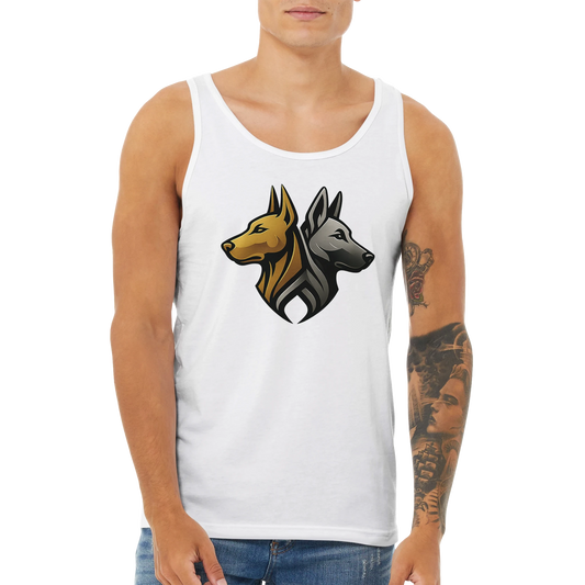 Débardeur adulte unisexe premium blanc logo MolossDesign