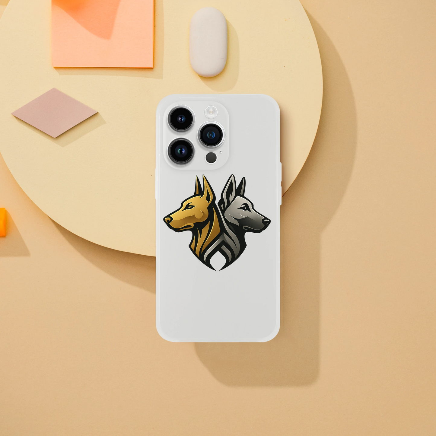 Coque transparente pour Iphone avec logo de la marque MolossDesign