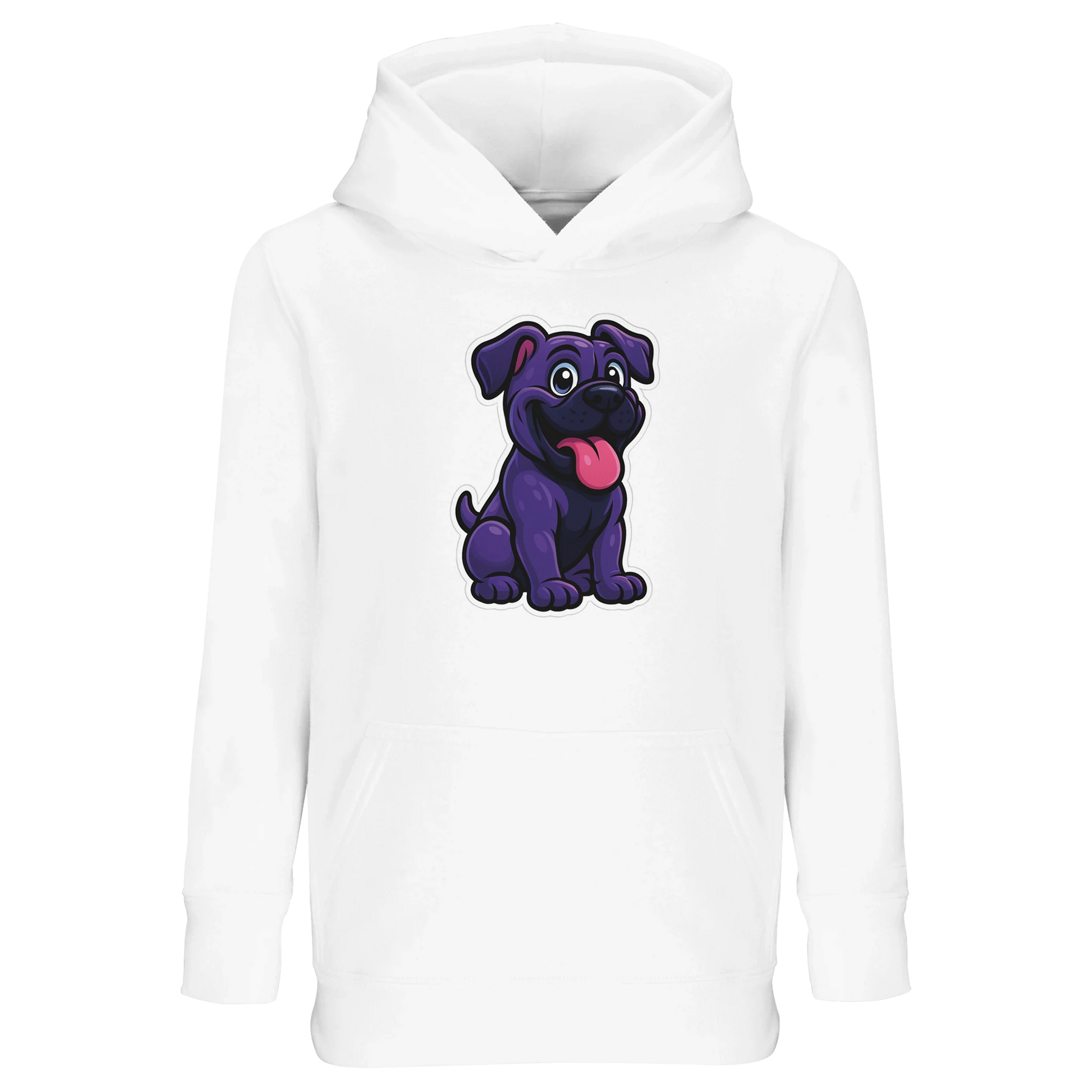 Sweat-shirt à capuche enfant blanc Cane Corso humour 