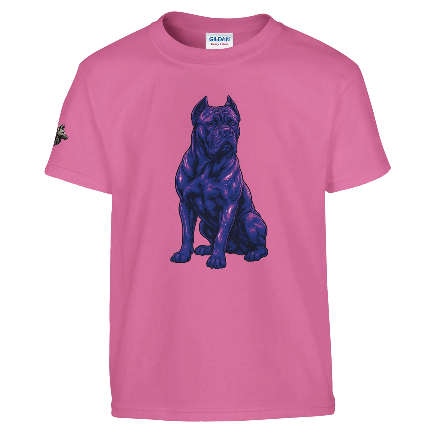 T-shirt enfant unisexe classique ras du cou rose Cane Corso