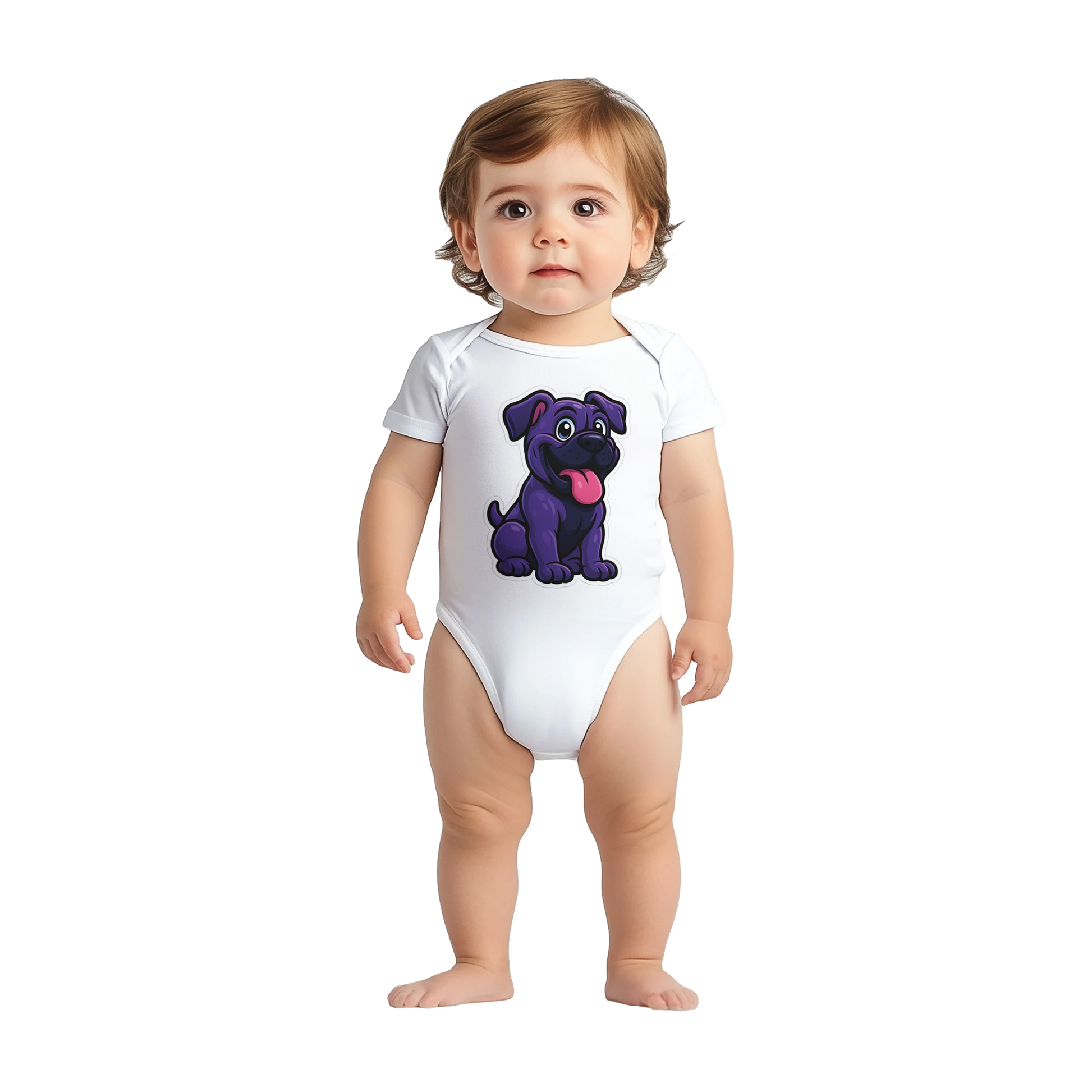 Body bébé blanc coton manches courtes Cane Corso