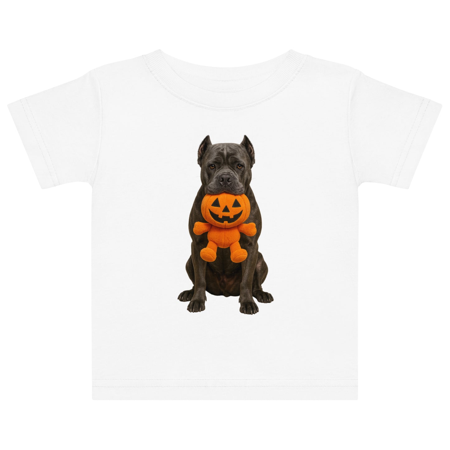 T-shirt en jersey bébé blanc Cane Corso Halloween