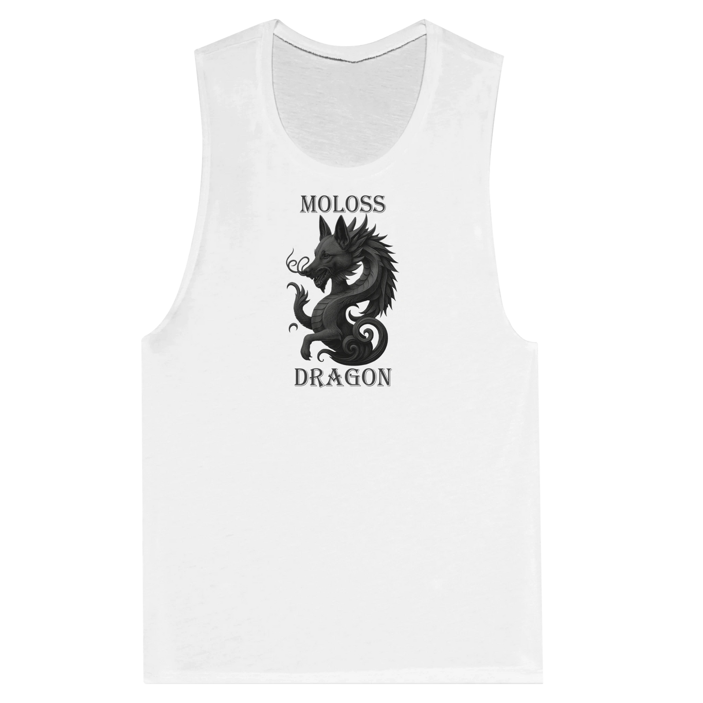 Débardeur pour femme blanc Moloss Dragon Malinois