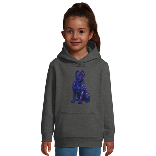Sweat-shirt à capuche enfant gris Cane Corso