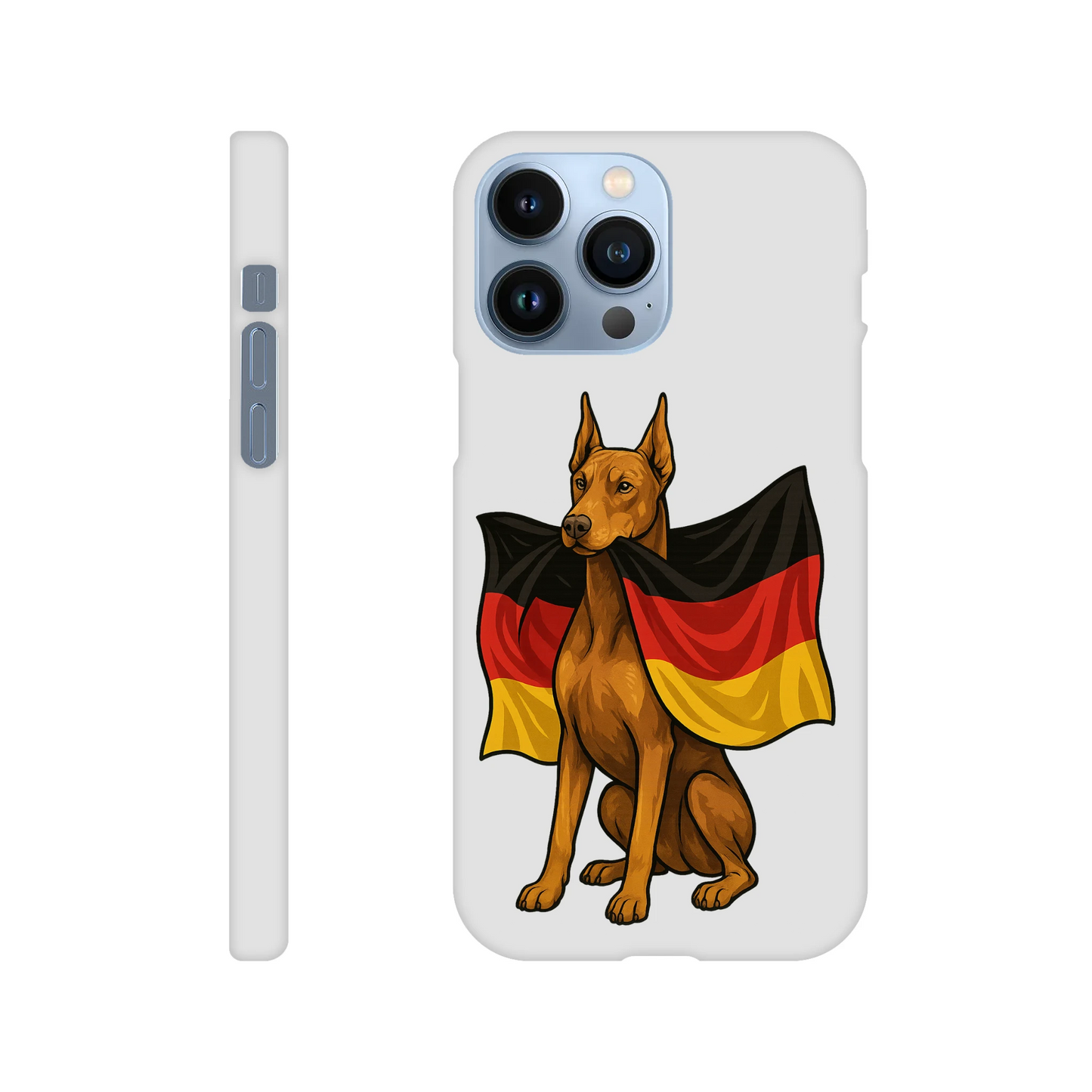 Coque de téléphone pour Iphone Dobermann et drapeau allemand MolossDesign
