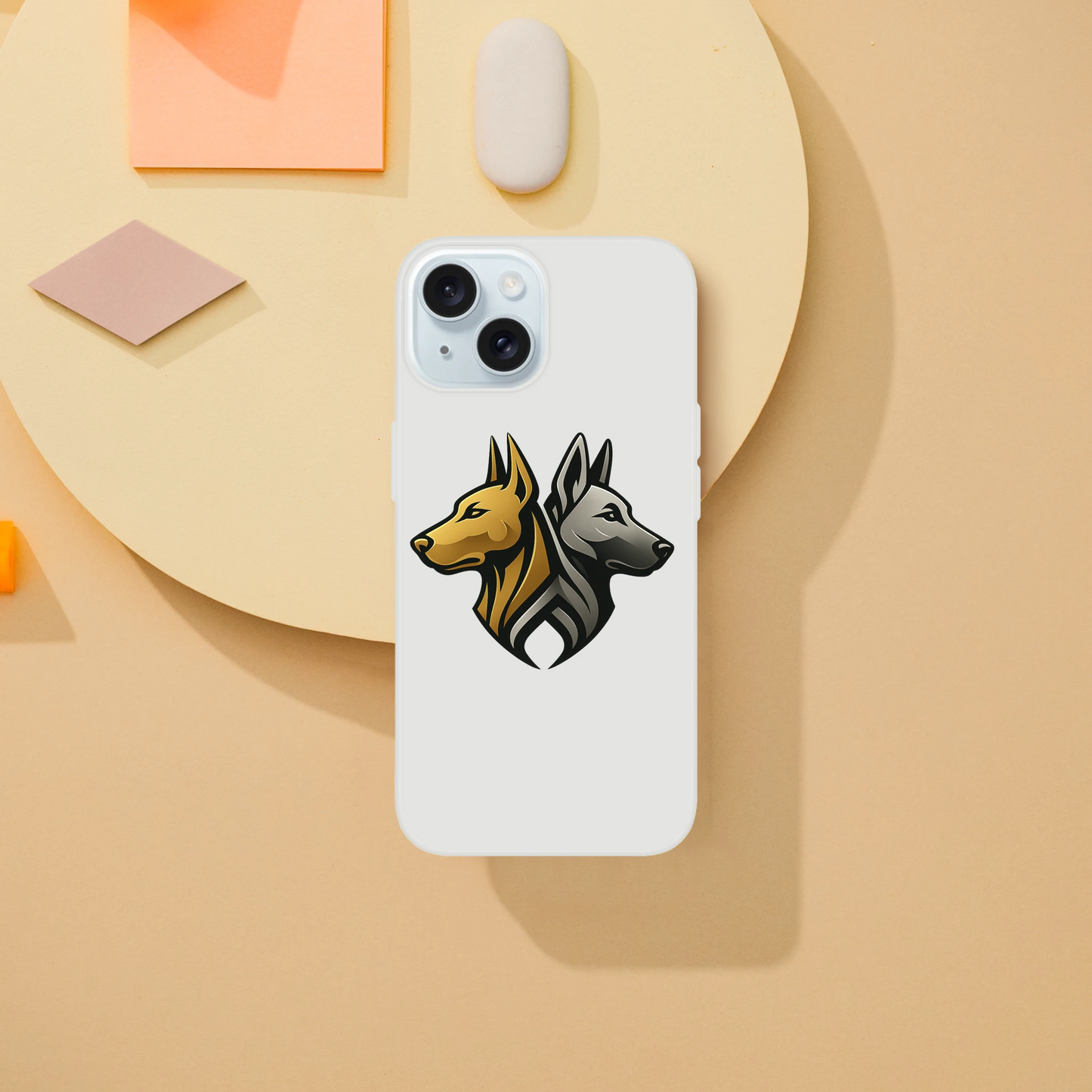 Coque transparente pour Iphone avec logo de la marque MolossDesign