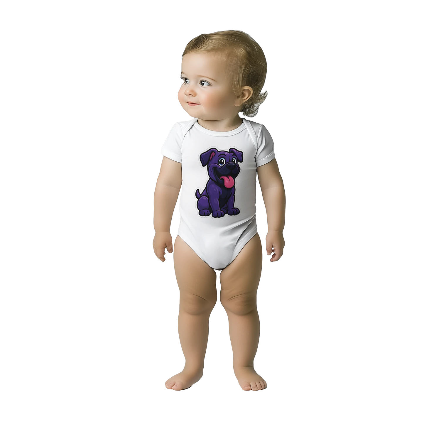 Body bébé blanc coton manches courtes Cane Corso 
