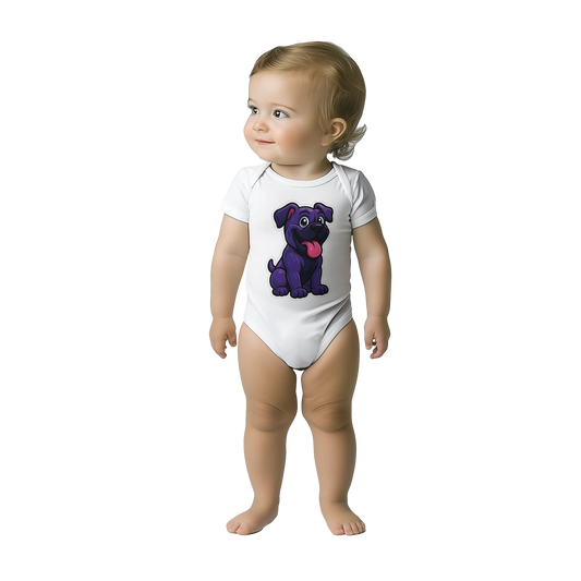 Body bébé blanc coton manches courtes Cane Corso 