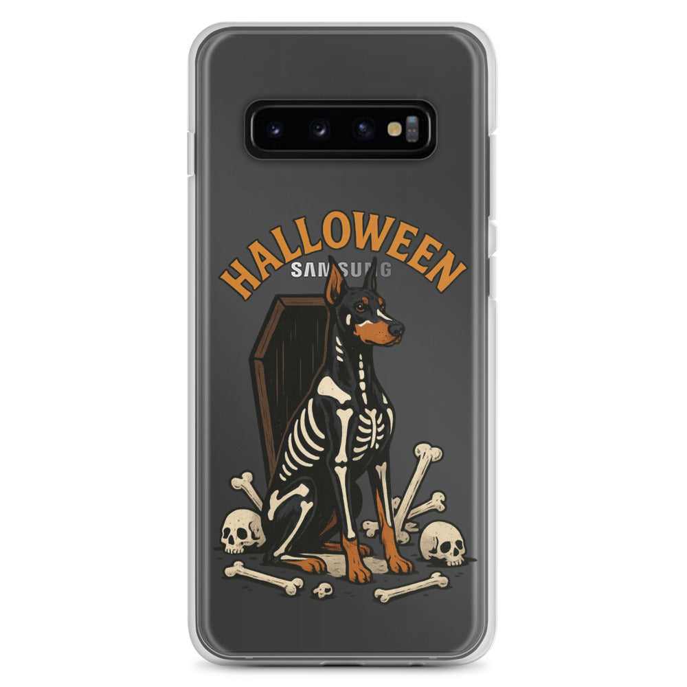 Coque pour Samsung Galaxy S Dobermann Halloween