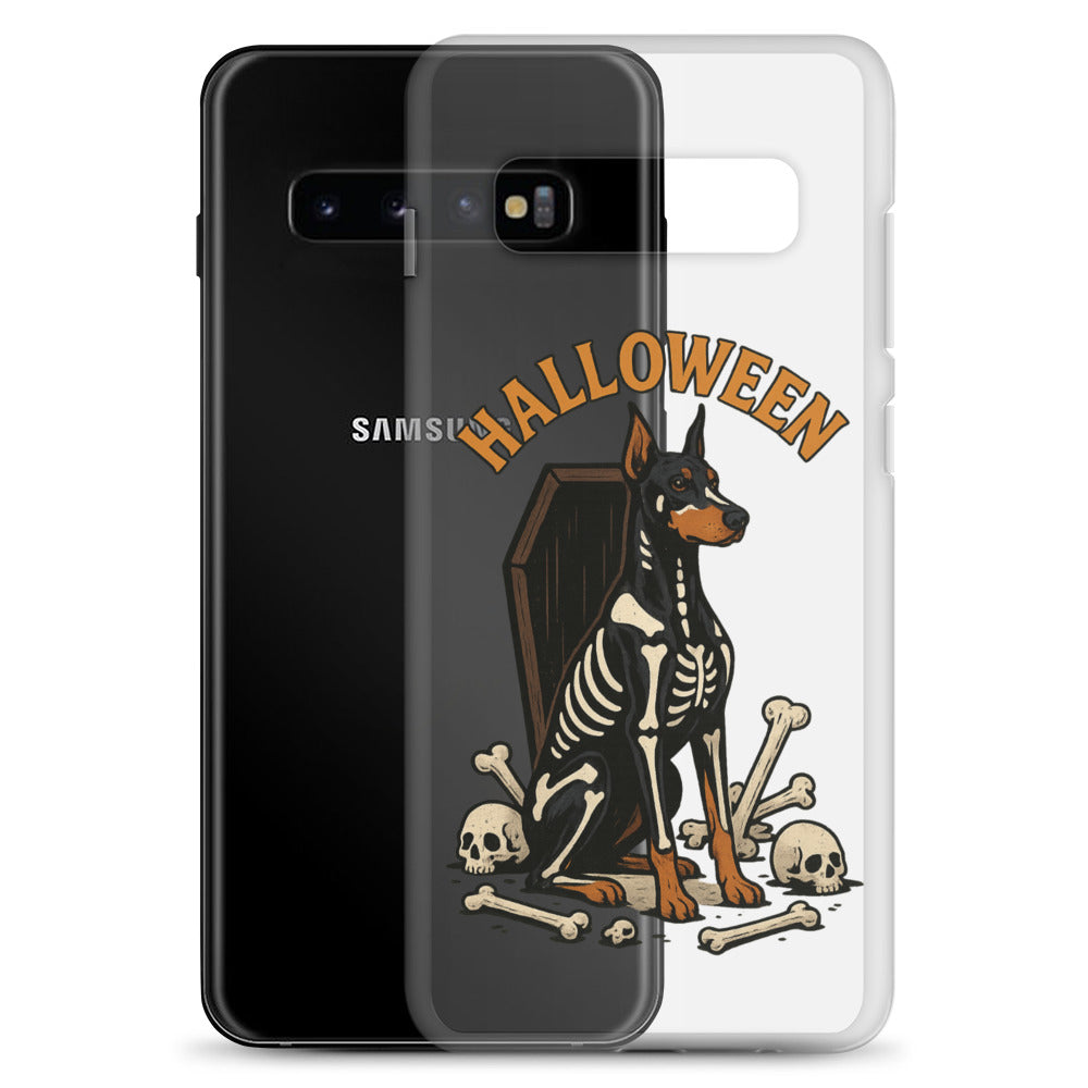 Coque pour Samsung Galaxy S Dobermann Halloween