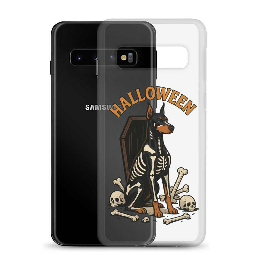 Coque pour Samsung Galaxy S Dobermann Halloween