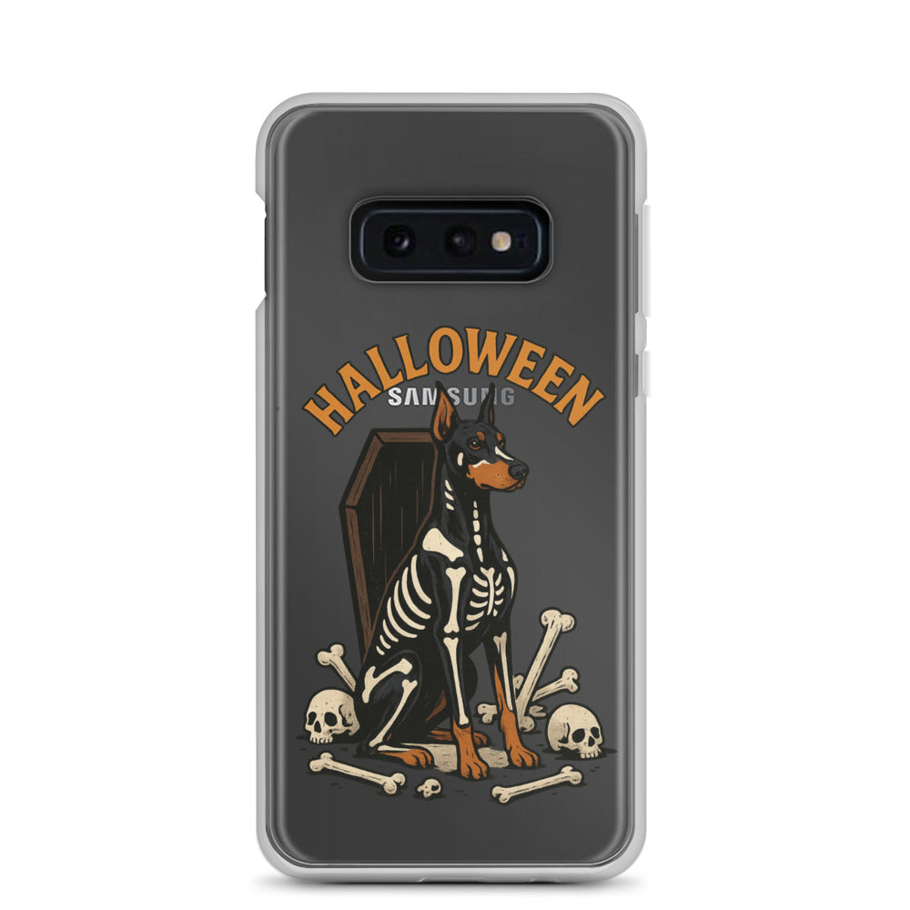 Coque pour Samsung Galaxy S Dobermann Halloween