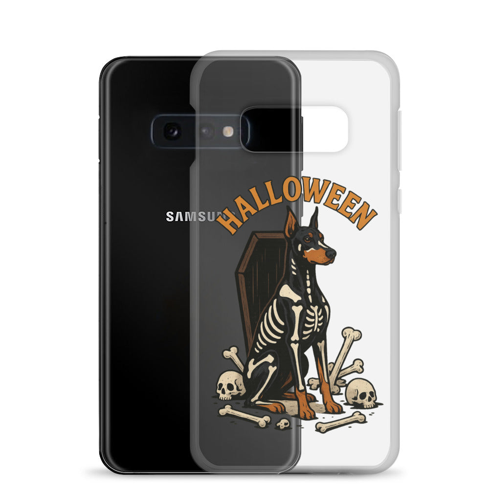 Coque pour Samsung Galaxy S Dobermann Halloween