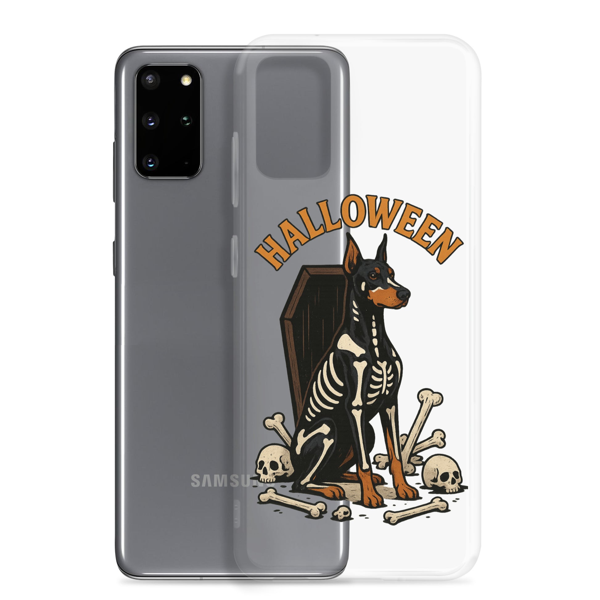 Coque pour Samsung Galaxy S Dobermann Halloween