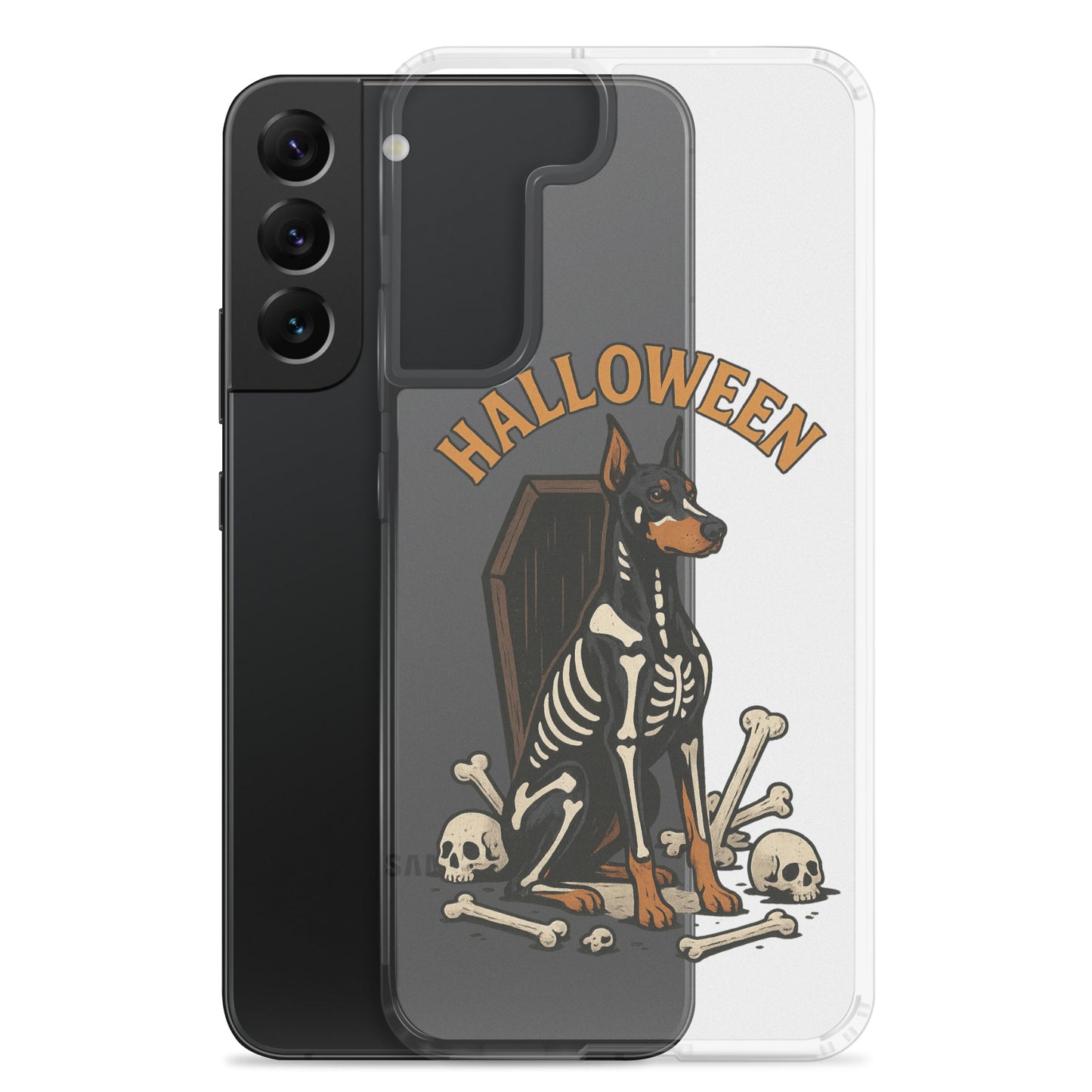 Coque pour Samsung Galaxy S Dobermann Halloween
