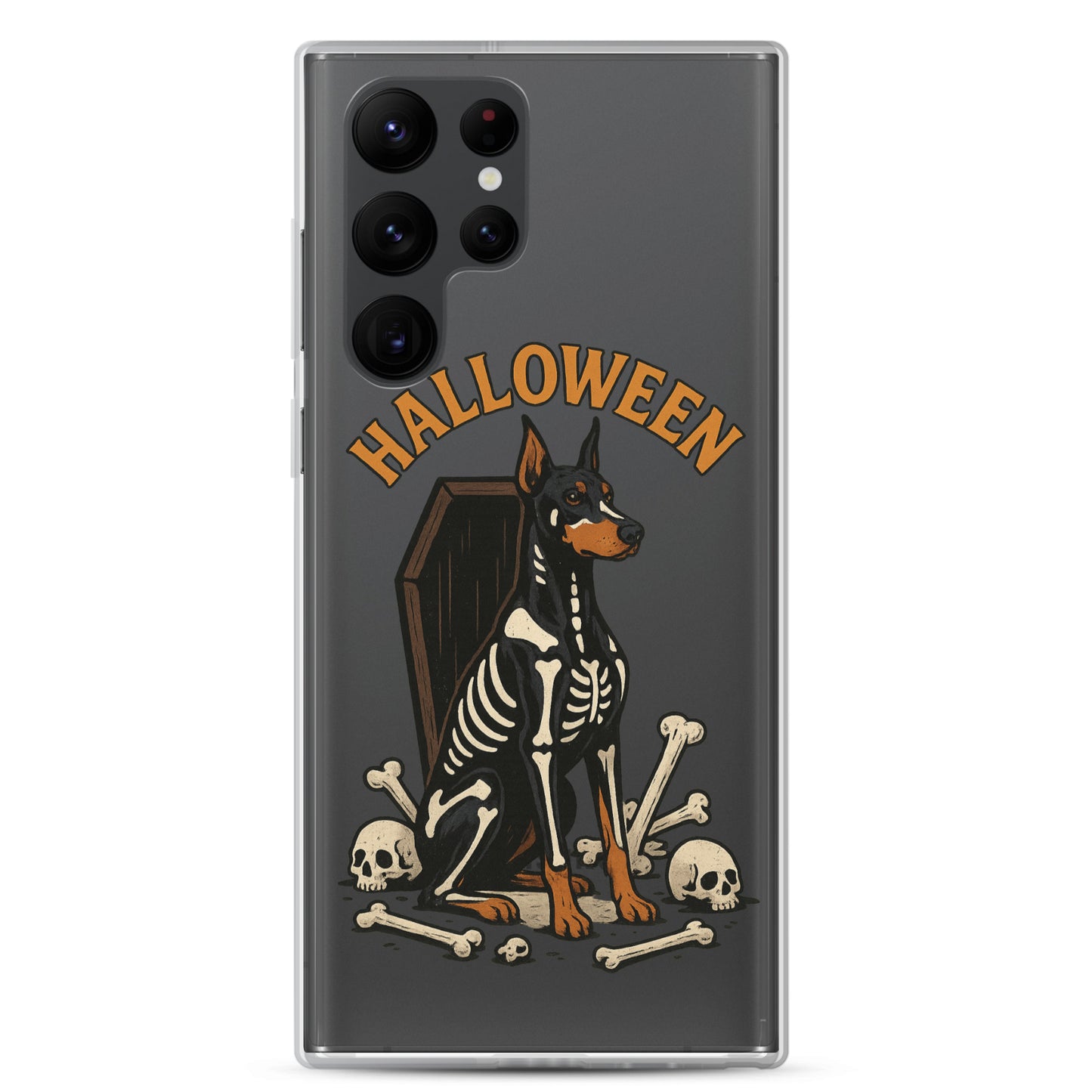 Coque pour Samsung Galaxy S Dobermann Halloween