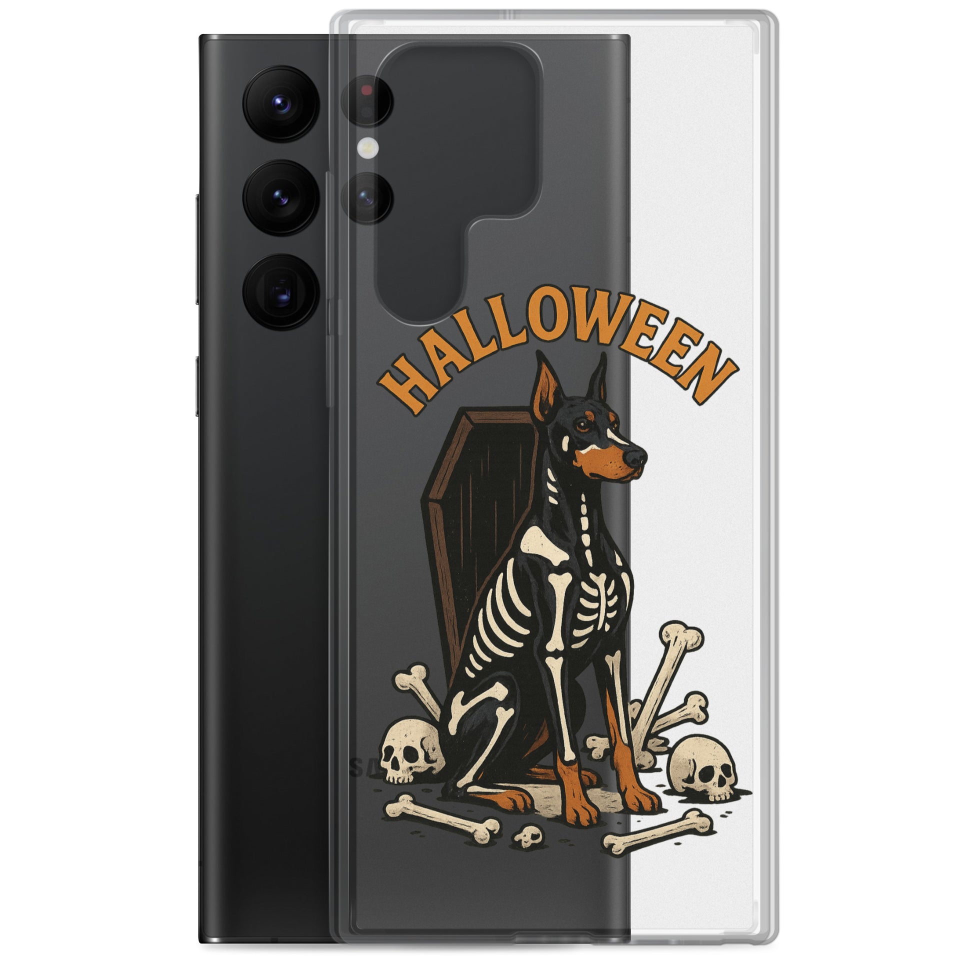 Coque pour Samsung Galaxy S Dobermann Halloween